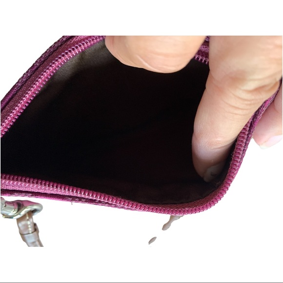 Coach Magenta/Pink Wristlet - Picture 2 of 6